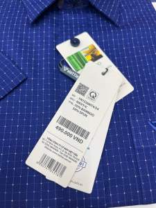 (1N1526)Áo sơ mi viettien ngắn tay lai bầu (Regular )