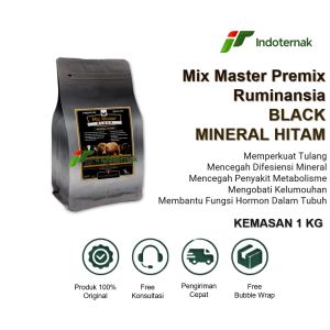 MIX MASTER BLACK MH - Mineral Hitam Untuk Hewan Ternak Sapi Kambing Domba