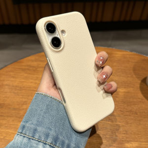 Litchi Skin Texture Silicone Soft Shell Pure Color Compatible with iPhone 16 15Promax 13 14 New Model 11 Full Lens Coverage 12 Heat Dissipation Case 16Plus High End Simple Anti Fall Outer Shell