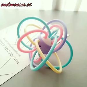 Baby Food Grade Soft Silicone Manhattan Teether Handball Mainan Gigit Bayi 婴儿曼哈顿磨牙手抓球