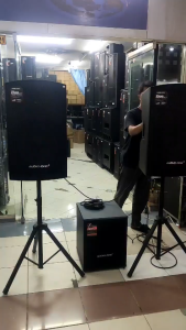 AUDIO ONE SPEAKER FIBER MONITOR QX115 - 15INCH AKTIF - PASIF FULL RAM 800WATT RMS - BLUETOOH  USB  MIDLE  EQUALIZER - SPEAKER BLUETOOTH Power Consumption 600 Watt - Lazada