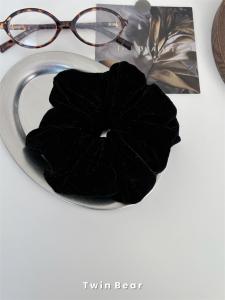 Shiny Large Size Velvet Hair Ties Wide Fabric Gold Velvet Hair Bands Elastics Hair Bands Korean Style Fashion Accessories