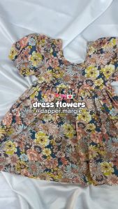 Dapper Darling Dress Anak Perempuan Import Casual Bunga Flowery Dress Summer 2025 New