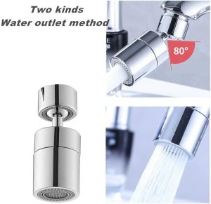 เครื่องฟอกอากาศก๊อกน้ำหมุน360 °-โหมดสเปรย์สองโหมดของหัวฉีดพ่นน้ำกันสนิมอ่างล้างจานหัวฉีดที่สามารถติดตั้งได้ด้วยตนเองเหมาะสำหรับอ่างก๊อกน้ำประหยัดน้ำในห้องครัวระเบียงระเบียง