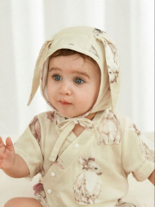 aqpa | Mũ Muslin Sợi Tre Mùa Hè Cho Newborn