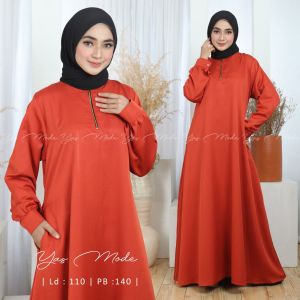 GAMIS POLOS MUSLIMAH BUNSUI LENGAN PANJANG MANSET WUDHU TRENDLY ABAYA BASIC TURKEY DRESS MAYUNG VIRAL KEKINIAN