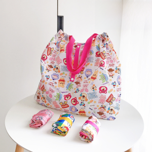 Foldable Portable Large Capacity Light Nylon Shopping Bag