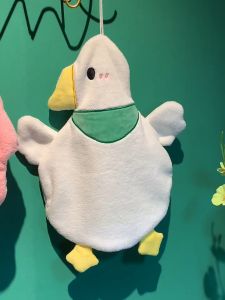 Khăn Lau Tay Mềm Mại Khô Nhanh Bằng Lông Cừu San Hô Họa Tiết Hoạt Hình Dễ Thương