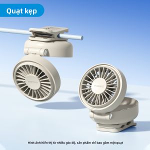 Hagibis | Quạt USB Gắp Kẹp Dài Đời Pin Yên Tĩnh