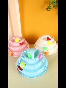 Interactive 4-Layer Cat Ball Tower – Fun Pet Entertainment Toy for Kittens & Cats