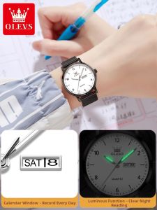 OLEVS | Quiet Mechanical Quartz Watch for Students Exams