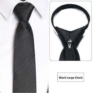 LIESHANG | Stylish Easy-on Business Tie Black Cashew Pattern