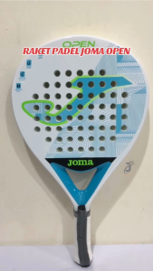 Racket Padel Joma Open White Turquoise Fluorescent Control Action