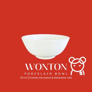 Wonton Porcelain Bowl | Mangkok Saji Keramik | Mangkuk Sup Cantik