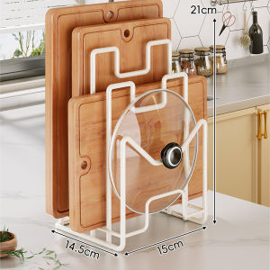 QINQI | Chopping Board & Pot Lid Holder Kitchen Organizer Thicker Design