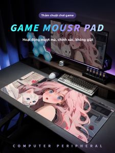 KALLDUN | Bàn Di Chuột Chơi Game Dành Cho Gái Xinh Kích Thước Lớn Dày Đặc Biệt Viền Khóa