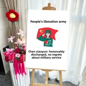 QIANHUAJIAN | Welcome Home Decorative KT Board for Military Veterans