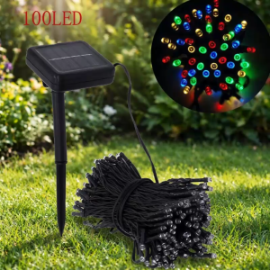 Solar 100 led string fairy light party outdoor Christmas (MULTICOLOR)