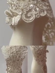 1 piece Lace Collar Embroidered Corsage Flowers Lace Applique Detachable Front / Back Collar Lace Neck Collar Applique Patch