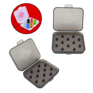 1/2Pcs Earphone Tips Box Hard Earbud Tips Eartips Protective Case for In-Ear Headphone Portable Small Box Ear Tip Dustproof
