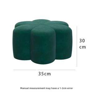 Sofa Stool Footrest Ottoman Nordic Luxury Petal Round Stool