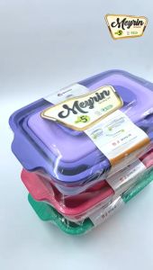Tempat Wadah Sayur Meyrin Serving Set Prasmanan Persegi 3set Bonus Sendok Food Storage Kotak Saji Penyimpanan Lauk Serbaguna