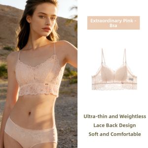 Gainreel | French Lace Breathable Thin Strap One-piece Beauty Back Bra