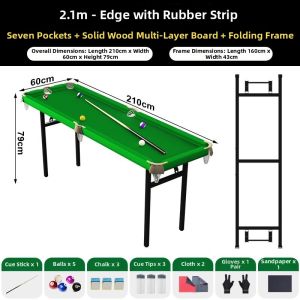 MEISITEKEKE | Indoor Home Real Wood Foldable Billiards Table