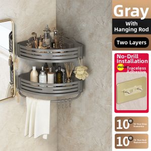 NIFENG | Wall-Mounted Corner Bathroom Organizer
