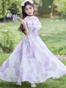 Dinielephant | New Summer Lightweight Princess Style Beach Dress for Girls