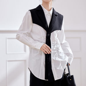 WANGGONGZHU | Trendy Striped Long Sleeve Shirt Women Summer Design Sense Niche 2025 New Fashionable Ageless Elegance Top Princess Style Commute