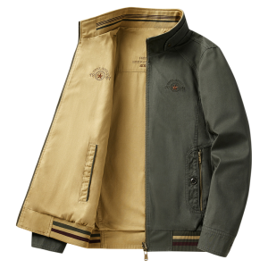 CHAFEI | Pure Cotton Double-Sided Mens Jacket for Spring and Autumn