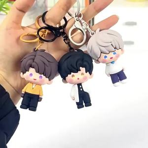 Bandai | Móc Khóa PVC Chibi Dễ Thương Phụ Kiện Túi Xách Thiết Kế Love & DeepSpace Quà Tặng Chữa Lành Phong Cách Kawaii Otome Dành Cho Bé Trai & Bé Gái Đồ Chơi Mô Hình Anime Vật Trang Trí