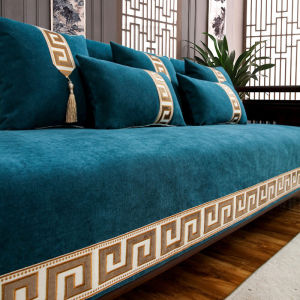 Bọc Ghế Sofa Bằng Sợi Chenille Phong Cách Trung Quốc Bọc Ghế Sofa Khăn Bọc Ghế Sô Pha Chống Trượt Thông Dụng Cho Phòng Khách Trang Trí Capa De Sofa
