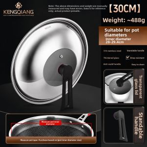 RONGCHUAN | Heat-resistant Elevated See-through Pot Lid