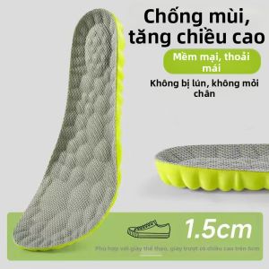 JIFANPAUL | Đệm Giày Tăng Chiều Cao Kháng Mùi Hấp thụ Sốc Không Nhìn Thấy