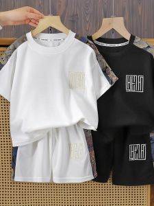 PuffHey Kidswear | Breathable and Stylish Chinese Style Childrens Short Sleeve Set
