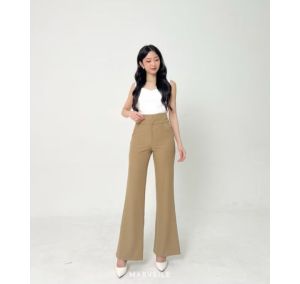 Celana Kulot Scuba Cutbray Wanita Premium