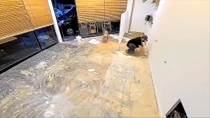 36PCS 3D 1.5mm Floor sticker ( 91.44x15.24cm) self adhesive PVC tiles Floor stickers home decor