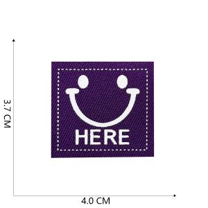 Miếng Vá Vải Thêu Hình Chữ Mặt Cười Thời Trang Nhỏ Cho Quần Áo Lỗ Miếng Vá Du Thuyền Có Thể Tháo Rời Hình Học