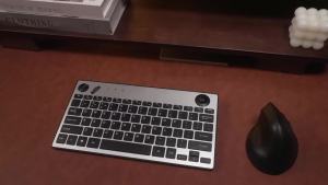 JOMAA | JOMAA Wireless Mini Trackball Keyboard with Air Mouse Silent Click Wireless Keyboard2.4G&Bluetooth Keyboard for TV iPad Laptop