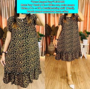 baju dress wanita busui jumbo rampel baju daster cewek macan baju daster busui resleting depan bisa utk jumbo free ongkir bisa cod harga murah promo
