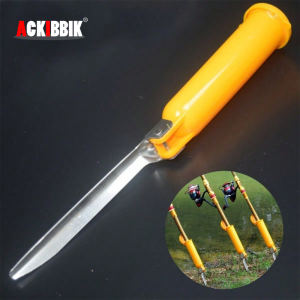 Ackibbik 1pc Multi-Functional Fishing Rod Stand Sea Rod Plug-in Tube Fishing Pole Support Bracket Fishing Pole Holder