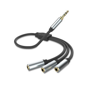 Headphone Splitter Audio Cable 3.5mm Male to 3 Female Jack 3.5mm Splitter Adapter Aux Cable for iPhone Samsung MP3 Player laptop