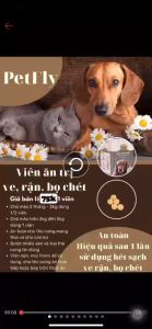 1 viên Kẹo Trị Rận Viên Nhai Trị Rận Chó Mèo Sạch ngay sau 1 lần sử dụng