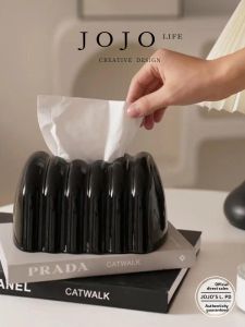 High-End Design JOJOS L. PD.Money Decorative Tissue Paper Box Storage Container Modern Simplicity Chinese Ceramic Home Decor