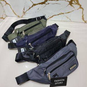 Tas Selempang Pria Waistbag Premium Quality Bahan Bimo Waterproof Tas Pinggang Terbaru