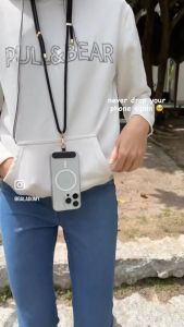 GALADO Crossbody Phone Strap All Black Accessories Rope Lanyard