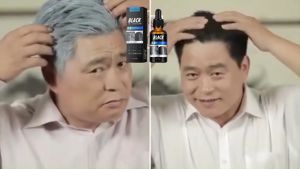 Serum Rambut uban jadi rambut hitam paruh baya dan lanjut usia pascapersalinan remaja serum rambut uban menjadi rambut hitam herbal murni untuk rambut hitam produk otentik resmi  30ml