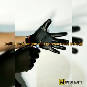 Sarung Tangan Tahan silet Safety Latex Anti slip non Gloves Tukang Kaca Bangunan